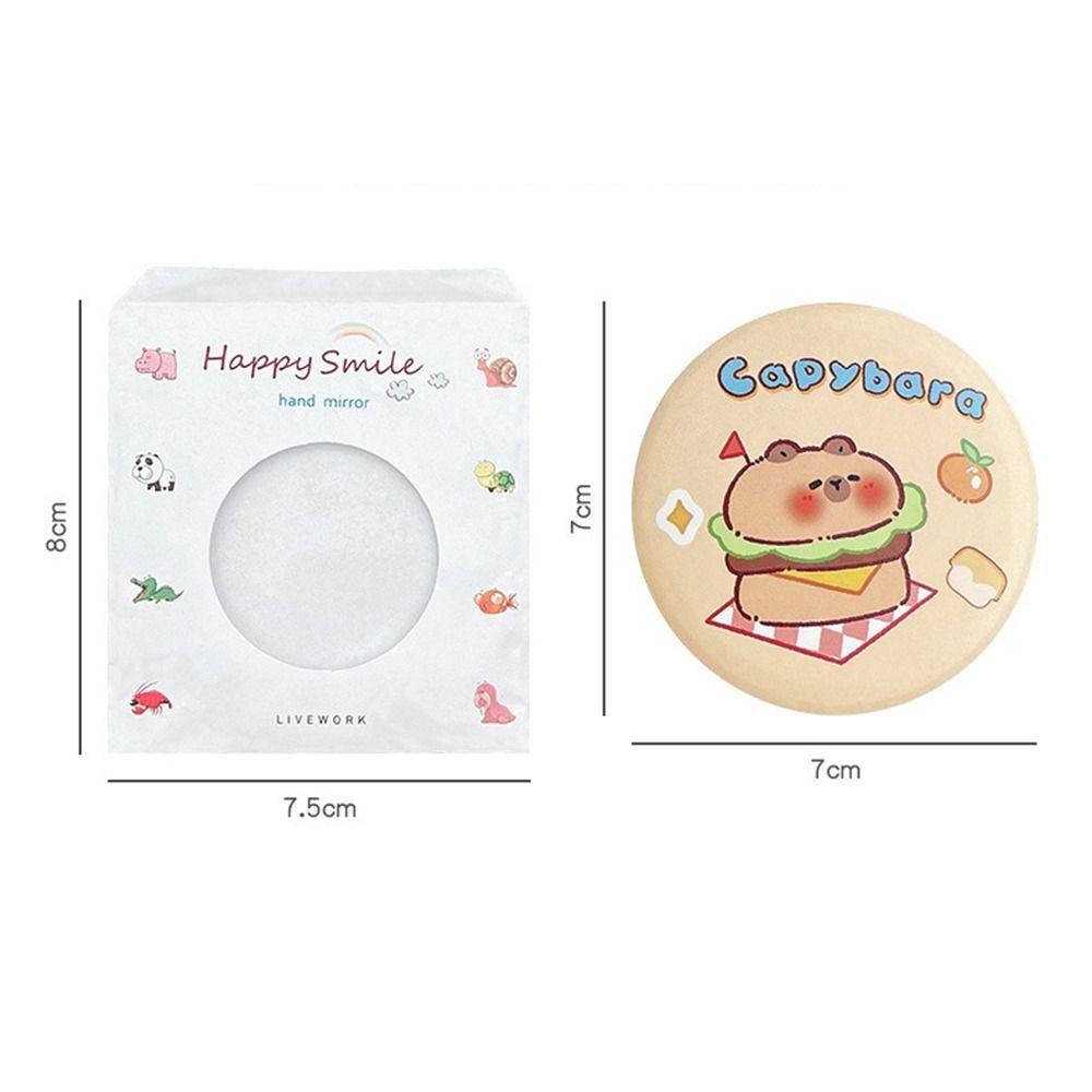 Cute Cartoon Single-sided Mirror Tinplate Cosmetic Mirror Durable Tinkering Mirror  Small Gift