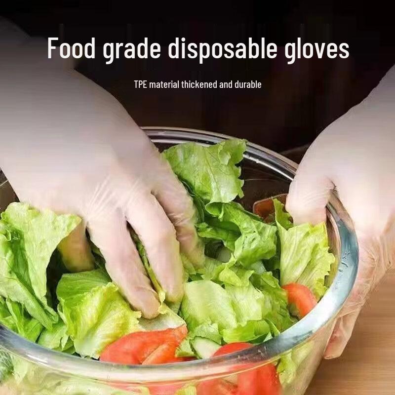 ZISIZ Disposable TPE Plastic Gloves