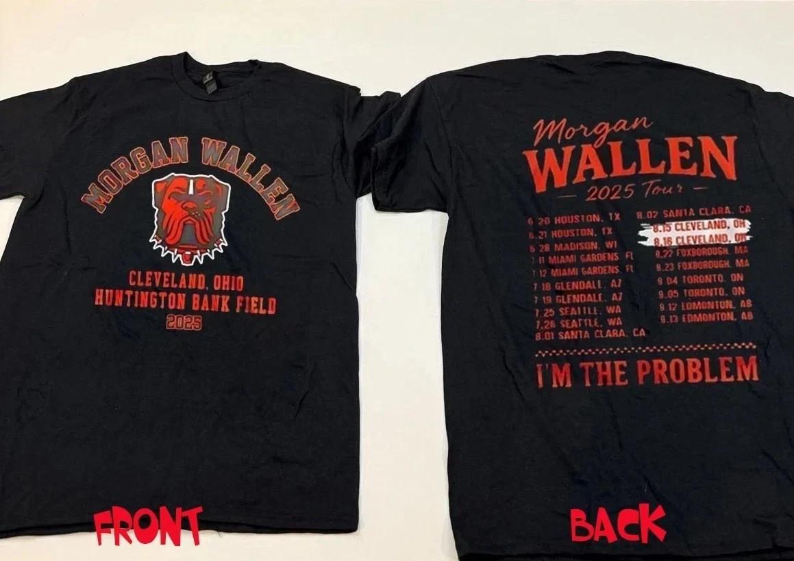 NEW! Morgan Wallen I’m The Problem Ohio 2026 Tour T-Shirt S