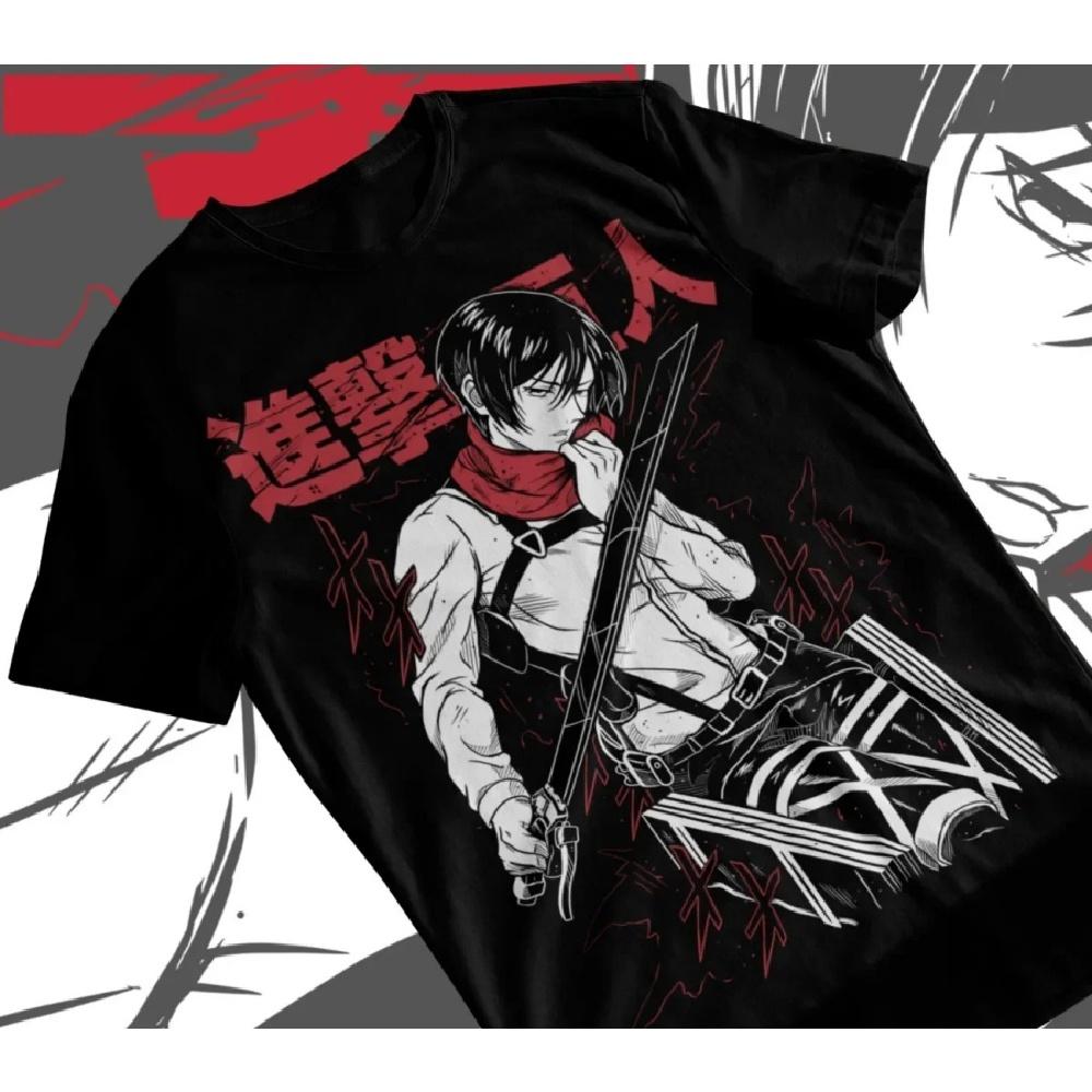 

Атака титанов Shingeki No Kyojin Аниме AOT Футболка Футболка Мягкая футболка Графические футболки Женская одежда Графические футболки Y2K Топ XXXXXL чёрный