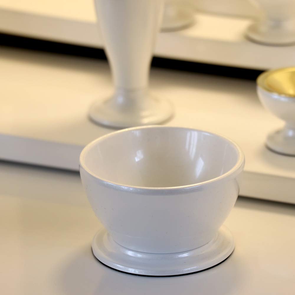 5-piece furniture-style Buddhist altar set [Konohana Small Size] Five-piece Buddhist altar set + Orin set, White, Small