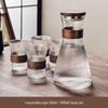 Gnas Chinese Style Heat-Resistant Glass Water and Tea Cup Set with Cold Water Kettle for Guests