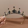 Elegant Crystal Alloy Princess Crown Wedding & Birthday Hair Accessory