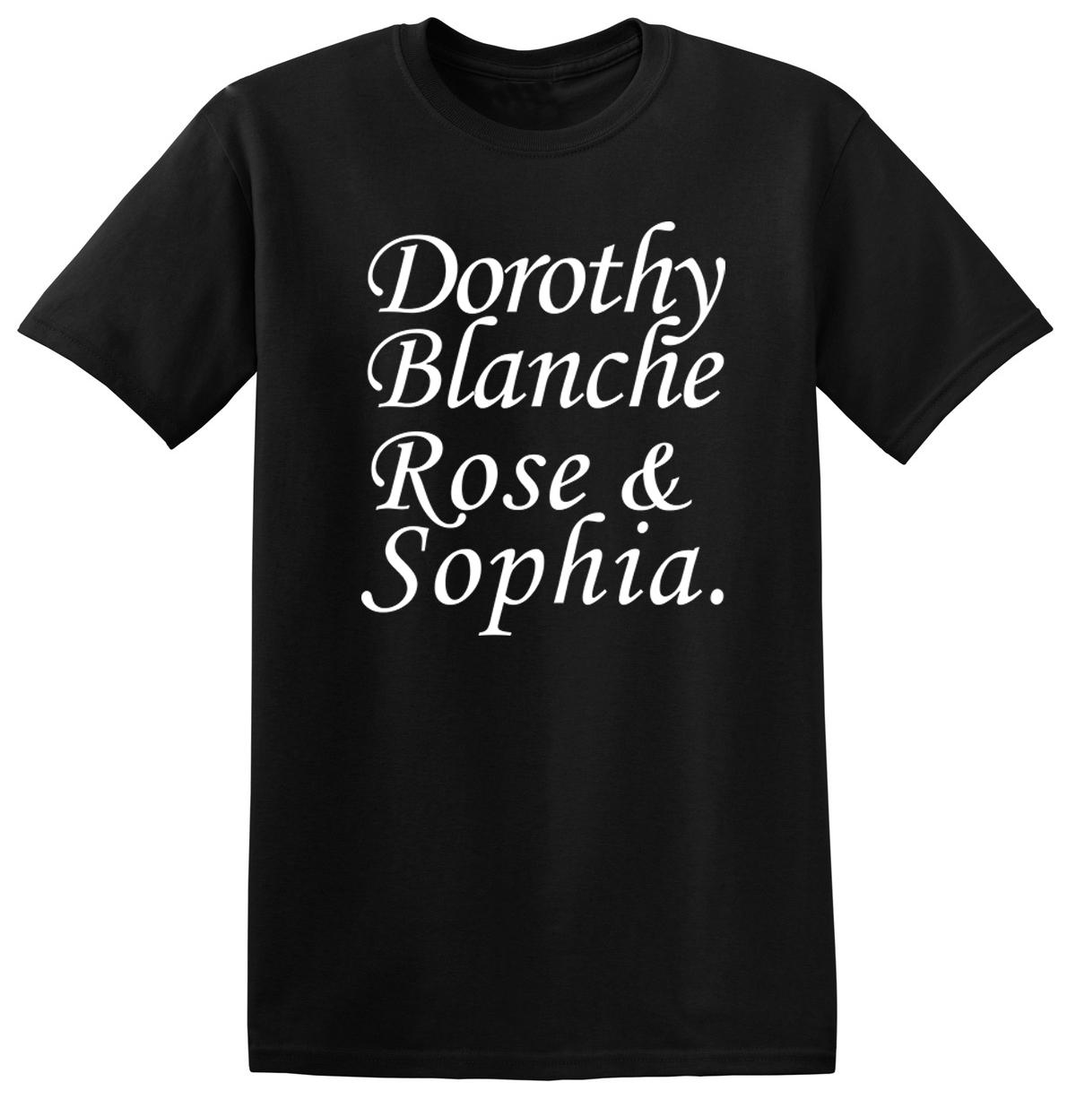 

Golden Women Names Show Friends Funny 80s Sitcom TV T-Shirt 90s Retro USA Cult M