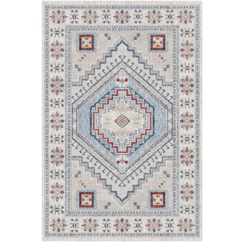 Dywan w stylu etnicznym vintage do sypialni, domu, hotelu, miękka mata z możliwością prania, dekoracja salonu, przedpokoju, szatni, dywanik pod stolik kawowy