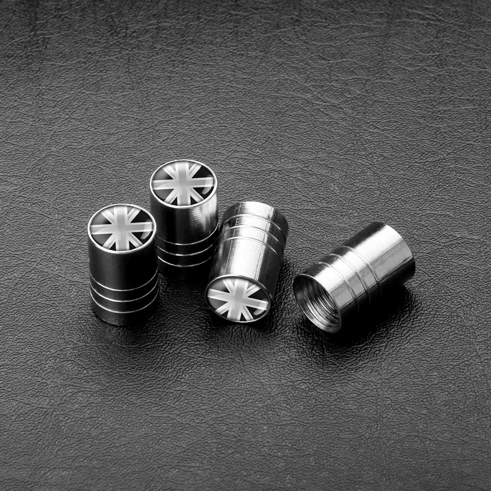 Car Wheel Tire Valve Cap UK England Britain Flag Tyre Valve Stem Cover for Jaguar Land Rover Bentley Martin Rolls Royce MG Aston FG6