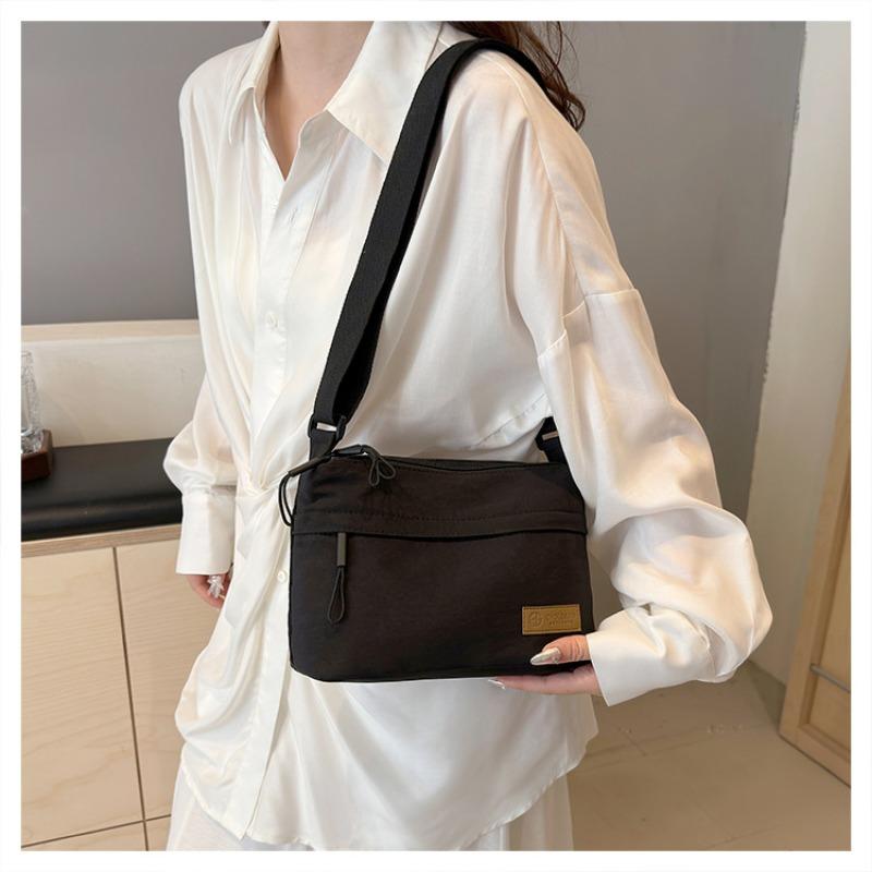 Culoare uni, Geantă din nailon, Geantă de damă, Multifuncțională, Casual, Impermeabilă, Portabilă, Geantă de umăr uniformă, Geantă crossbody
