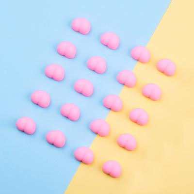 20Pcs Mini Pink Butt Squeeze Toy Stress Relief Soft Stretchy Small Ass Sensory Toy Anti-collision Pad DIY Decorative Relaxation Fidget Toy