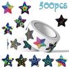 500 Shiny Star Stickers Roll for Journals, DIY Decoration, and Envelope Sealing