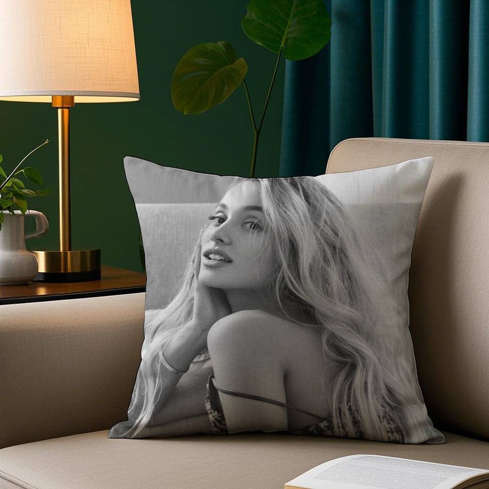 A-Ariana Grands Pillow Case Short Plush Print Cushion Cover Square Throw Pillow Covers Sofa Home Decor
