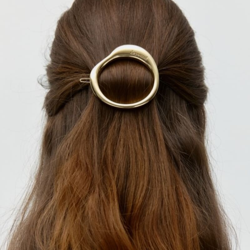 

DEPOUND metal hair pin - gold satin gold satin