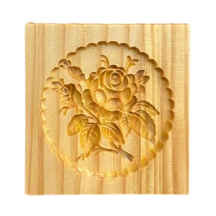 Classical Wood Cookie Molds With Unseamed Releases Feature Natural Materials Construction Perfect For Shaping Cookie And Chocolates