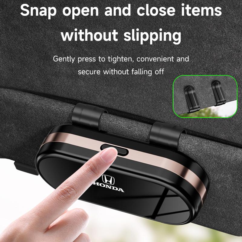 For Honda Civic CRV Accord Jazz HRV Stepwgn Prelude Insight Odyssey Vezel Car Visor Sunglasses Car Glasses Case Glasses Clip Box