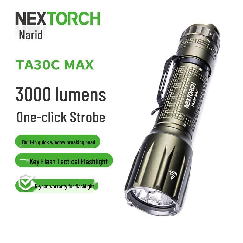 NEXTORCH Tactical High-Lumen Rechargeable Flashlight