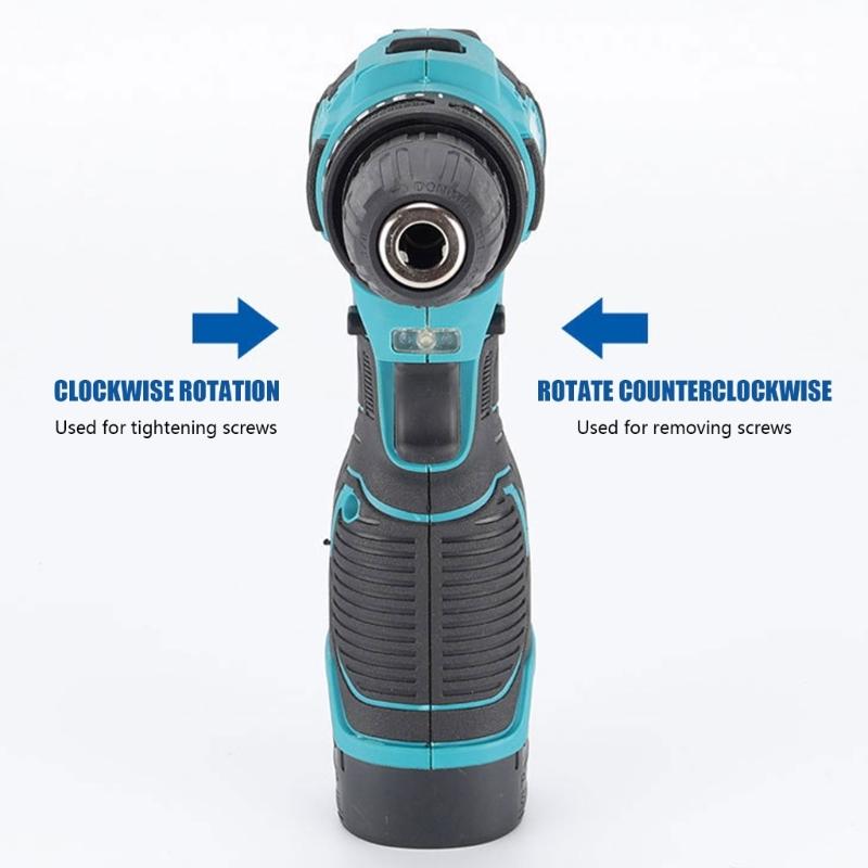 Electric Impact Drill Brushless Cordless Screwdriver Rechargeable Power Tool Electric Screwdriver Power Drilling Tool