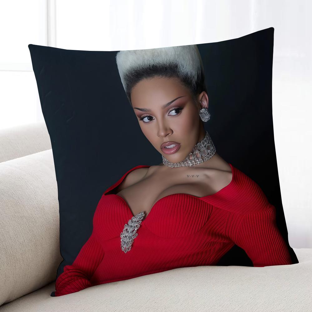 Singer D-Doja C-Cat Vie Cushion Cover Home Bedding Sofa Living Room Pillowcase Simple Soft Skin Cushion Cover Party Gift