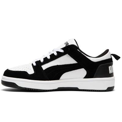 Rebound Layup Lo Sd Leather Comfortable Low Top Sneakers Unisex Sneakers Black White 370539-01