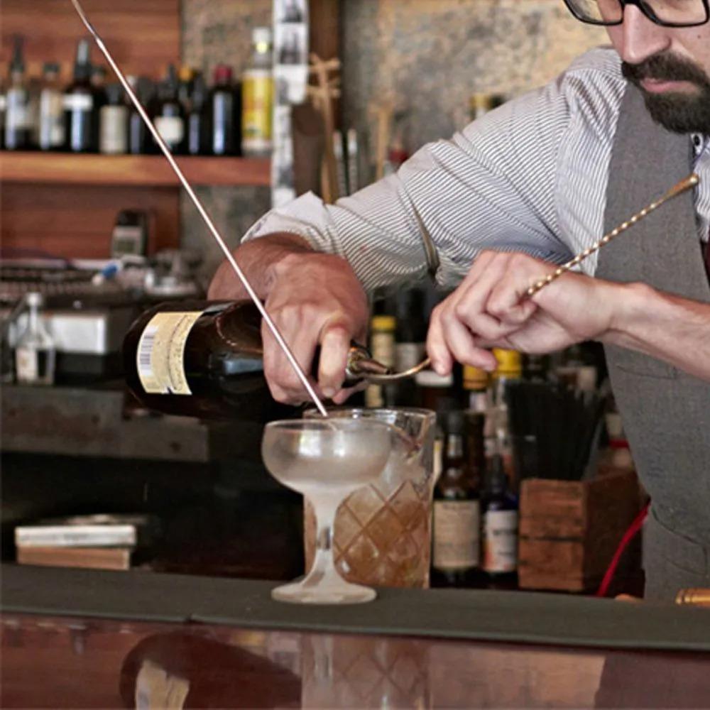 Stainless Steel Bar Teadrop Spoon Long Handle Mixing Spoon Bartender Tools Cocktail Spoon Home Use