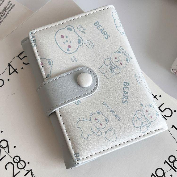 Women's Cute Cartoon Cat Trifold Wallet: Small, Fresh Multi-Card Slot Coin Purse