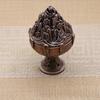 Antique Copper Sandalwood Incense Burner - Classical Tripod Design for Home Decor and Tea Ceremony.
