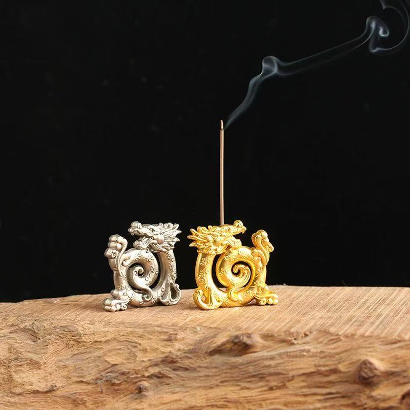 Antique Dragon Incense Stick Holder Incense Burner Stick Holder Line Plate Sandalwood Coil Base Studios Home Decoration Gift