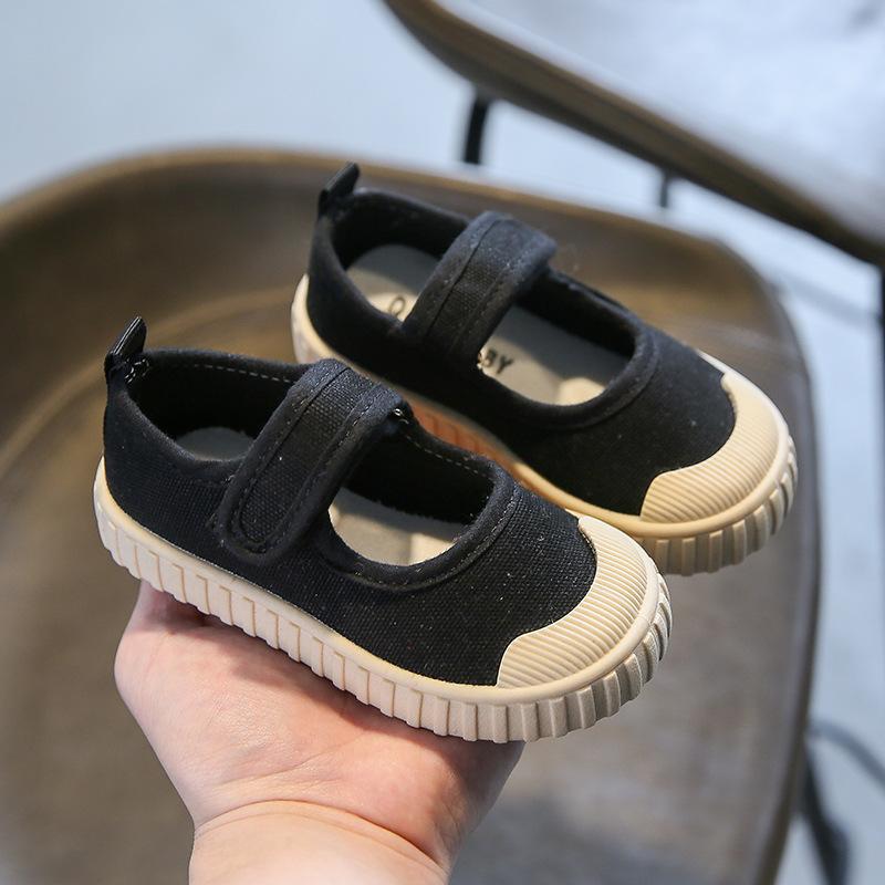 New Spring Non-leather Casual Shoes for Girls Flat Heel Children Canvas Shoes Toddler Girl Sneaker School Footwear H02231