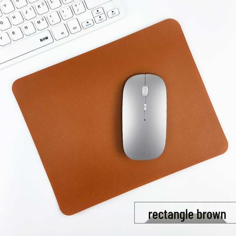 Customizable Multi-Color PU Leather Mouse Pad - Durable, Dirt-Resistant, Available In Square or Round Shapes.