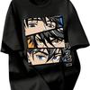 Boy's Japanese Aesthetic Graphic T-Shirt Short Sleeve Crew Neck Cool Tee Shirt