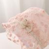 2026 Baby Girl Lace Bowknot Sun Hat - Spring & Summer Flower Trim Princess Hat for Infants