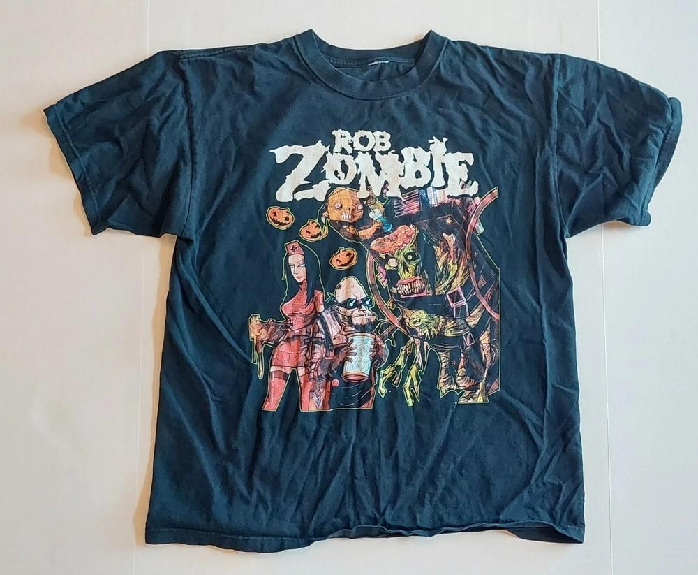 Rob Zombie Dragula Reprint T Shirt Horror Rock Band Inspired Vintage Tee Unisex T-Shirt XXL