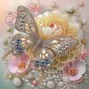 Schmetterling Spezielle Form 5D DIY Teilbohrer Diamant Malerei Kit für Erwachsene Geschenk Hauswand Dekor Diamanten Punkte Edelstein Kunst Kits 30x30cm