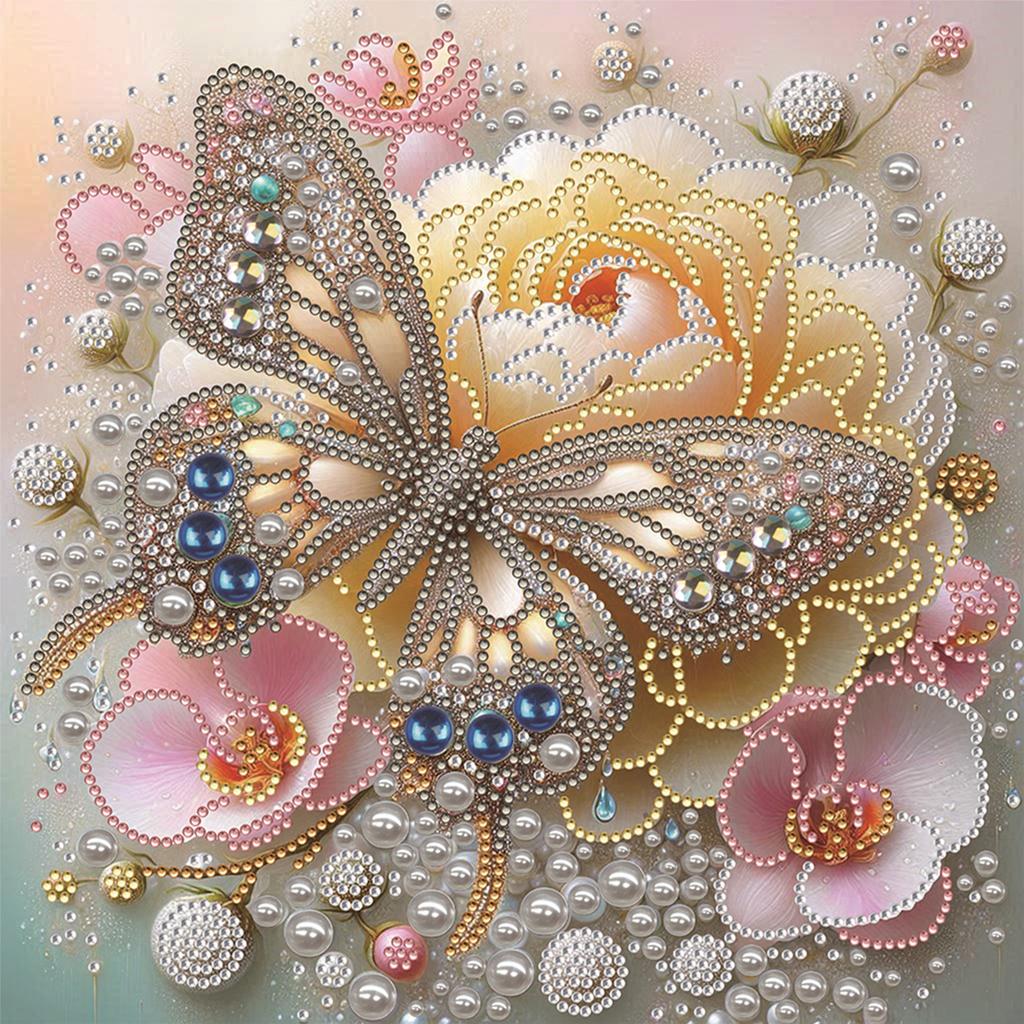 Schmetterling Spezielle Form 5D DIY Teilbohrer Diamant Malerei Kit für Erwachsene Geschenk Hauswand Dekor Diamanten Punkte Edelstein Kunst Kits 30x30cm