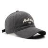 Korean version Japanese retro women's washed cotton letter embroidered cap outdoor men's travel sunscreen baseball cap