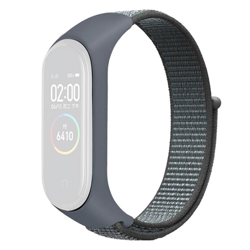 For Xiaomi Mi Band 3/4/5/6/7 Nylon Watch Band Adjustable Sport Loop Strap Wristband Replacement