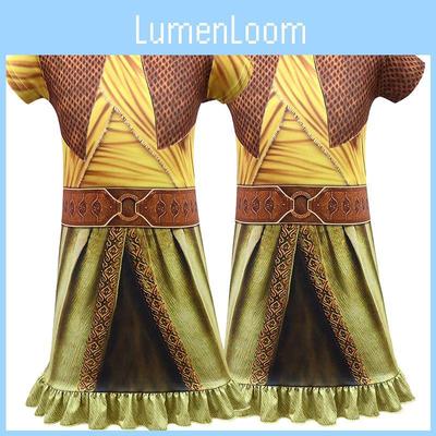 Enchanting Raya And The Last Dragon Girls Printed Short Sleeve Cosplay Fancy Dress Costume