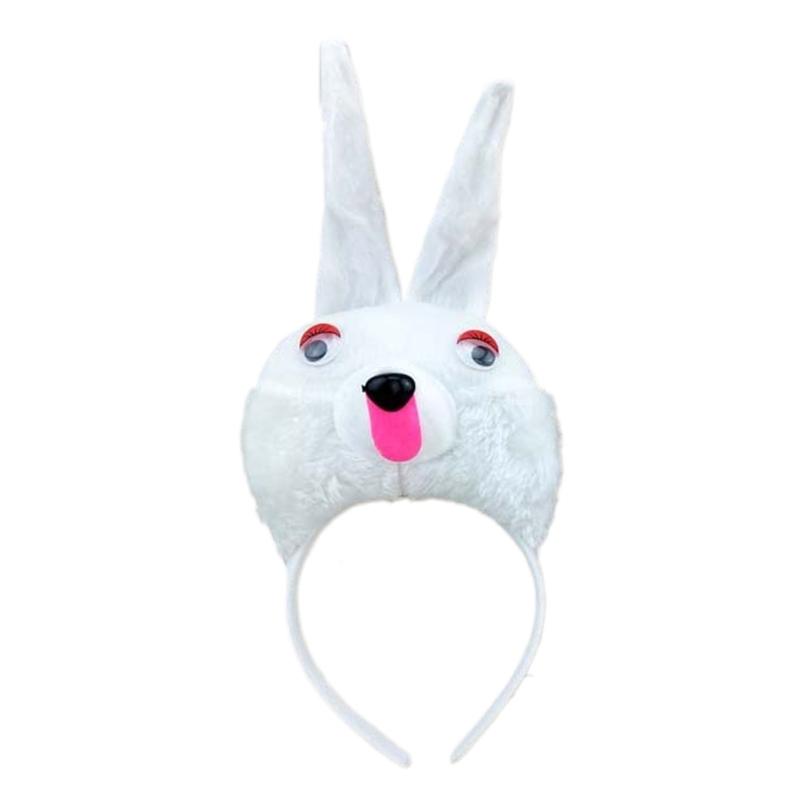1/3/4pcs Bunnies Costume Set Ears Headband Tail Bowtie Gloves for Kids Halloween Christmas Party Animal Cosplay Costumes