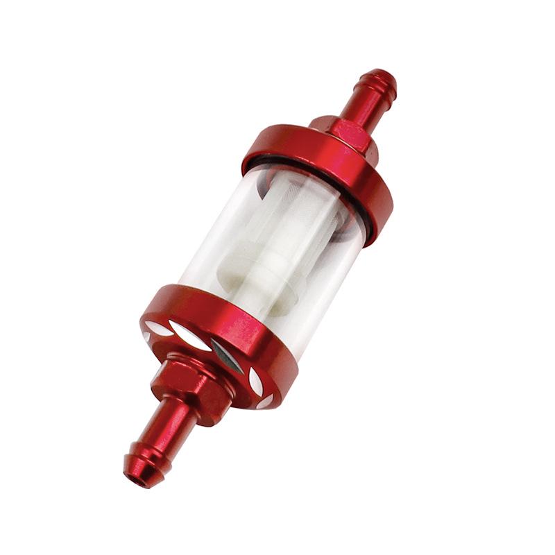 Filtru de combustibil din sticlă transparentă pentru motocicletă cu miez detașabil