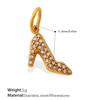 Gold Shoe Bag Clothing Modeling Versatile Pendant, Exquisite Three-Dimensional Design Personalized Diy Jewelry Accessories