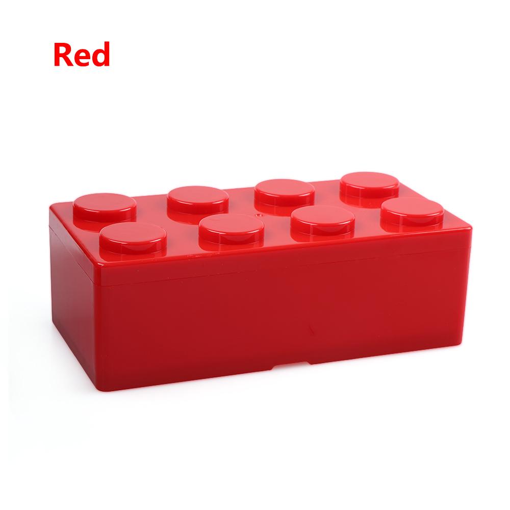 Saving Space Organizer Office Storage Box Building Block Shapes Plastic Desktop Container