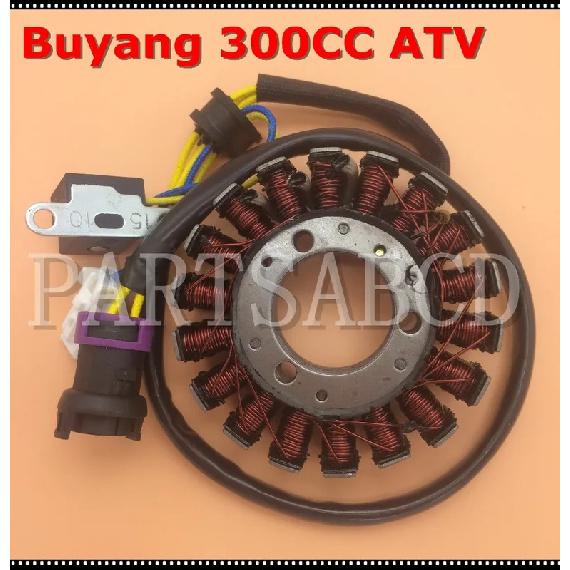 Buyang Feishen 300 300CC FA D300 G300 ATV Quad Water Proof Stator Assy 2.1.01.2061 Small Power
