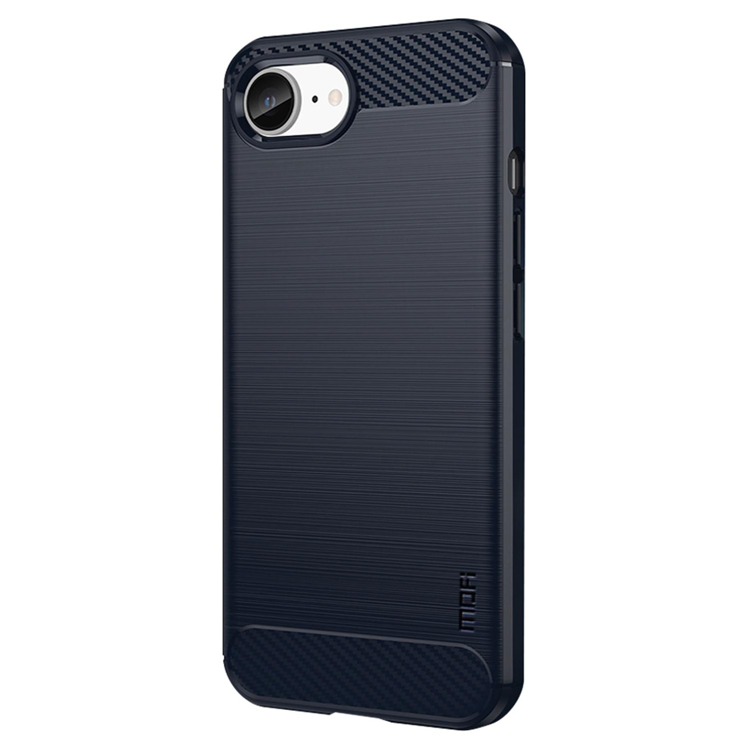 

MOFI JK TPU Series-1 For iPhone 16e Case Carbon Fiber Design Flexible TPU Phone Cover C