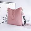 Crocodile Pattern Bucket Shoulder Crossbody Women's Bag Versatile Trend Stone Pattern Buckle Niche Bag