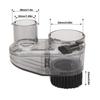 CNC Router Dust Shoe 52mm Diameter Clear CNC Dust Boot with 38mm Hose Diameter for 52mm Spindle Motors and Router