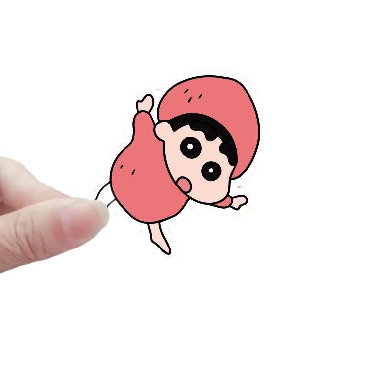 Crayon Shin-chan Cute Cartoon Waterproof Stickers (100 Sheets) - DIY Journal & Notebook Decoration