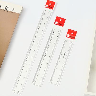 Linijka prosta 6/8/12 cali 1 szt. Przezroczysta plastikowa linijka Narzędzie do rysowania Akcesoria biurkowe Artykuły papiernicze dla studentów Artykuły szkolne i biurowe