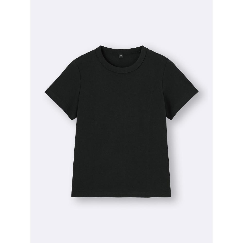 GU by Uniqlo Baumwoll Glattes Rundhals-T-Shirt