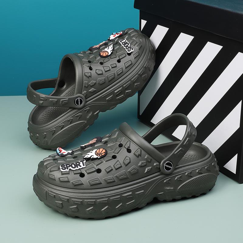 Fashion Flat Sandals Men Shoes 2024 Slippers Men Garden Platform Sandals Man Summer Sandals Male Sneakers Outdoor Flip Flops Home Clogs