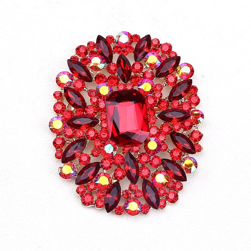 Fashion Creative Personality Crystal Glass Brooch Corsage Women'S Clothing Accessories