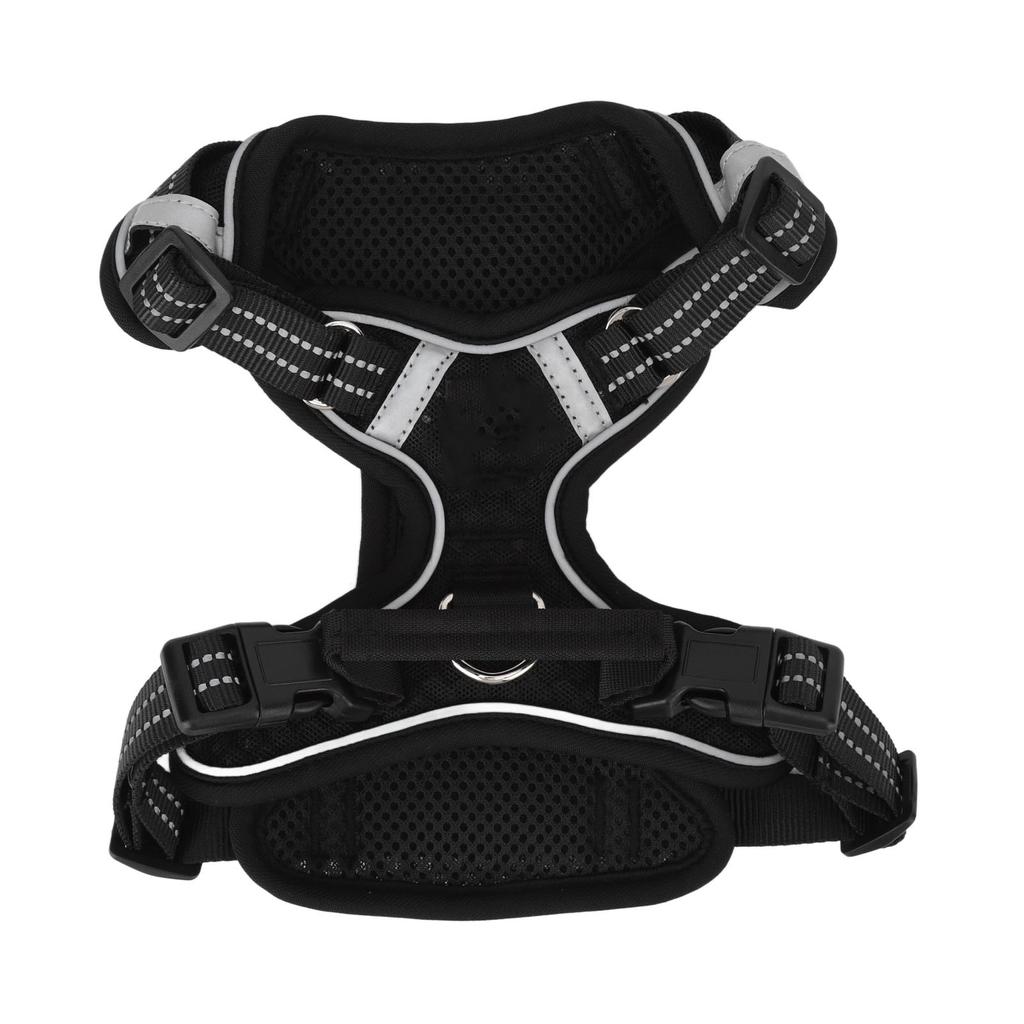 Dog Harness Adjustable Comfortable Reflective Strip Safety Mesh Dog Vest for Medium Large Dogs