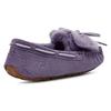 UGG Leather Round Toe Slip-On Casual Shoes Women Shoes Purple 1118913-LMV